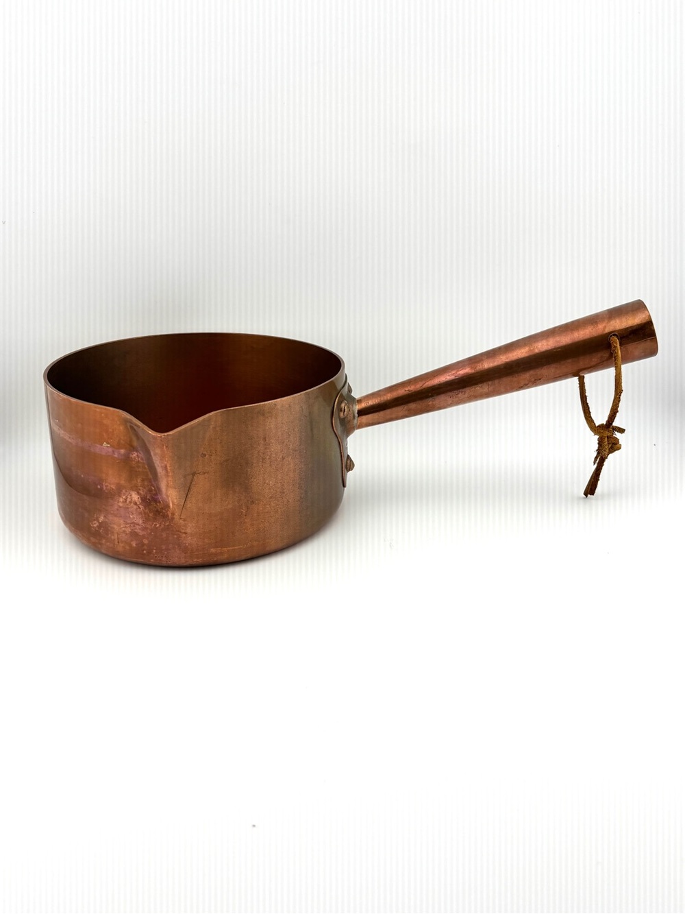 Vintage Made In France Copper Sugar Pot (Poêlon à sucre)